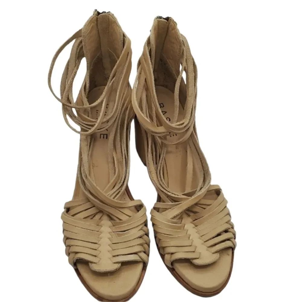 Baske California Hermosa Cross Strap Block Heel Sandal Size 9